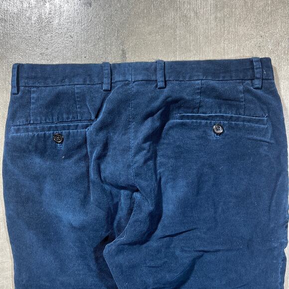 Ralph Lauren Navy Corduroy Pants 32x30 Straight Leg Classic Fit - Picture 5 of 7